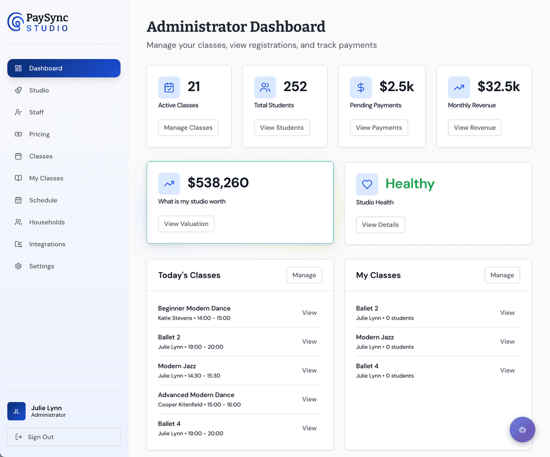 Airmosa Dashboard