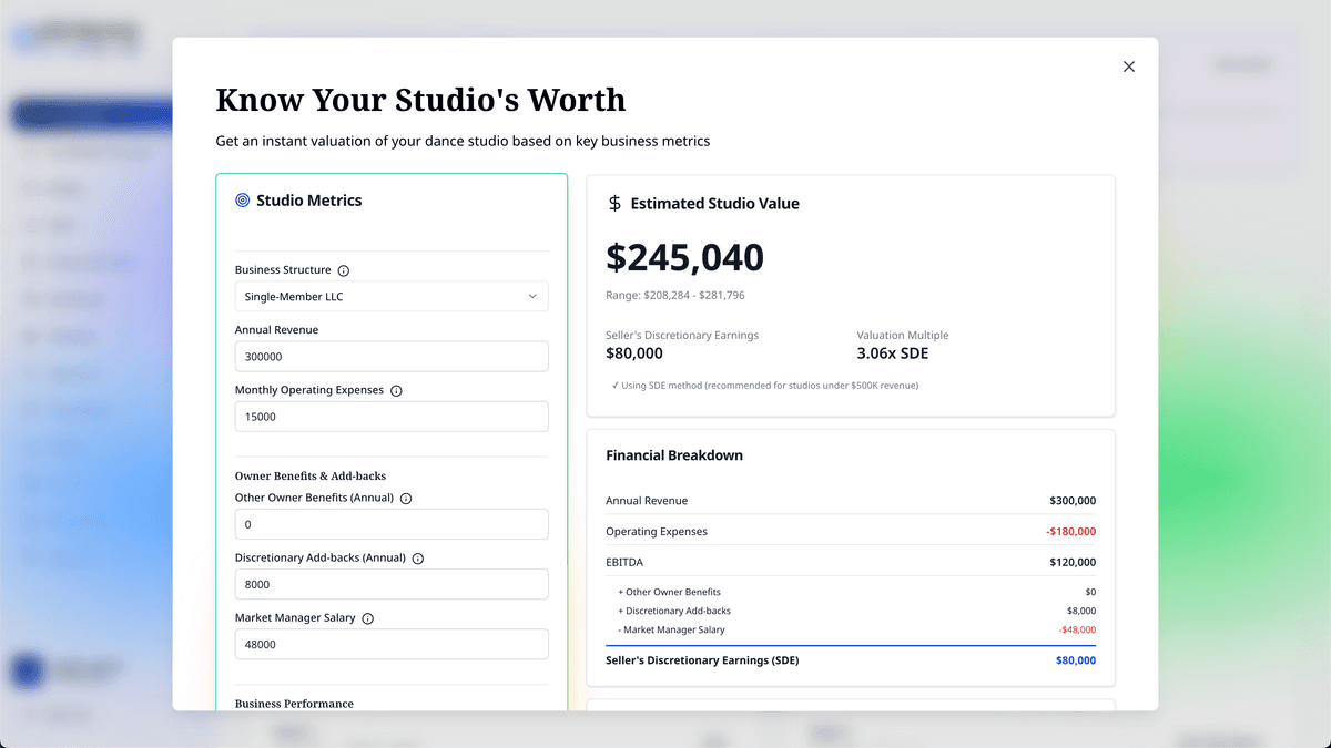 See what your studio is worth